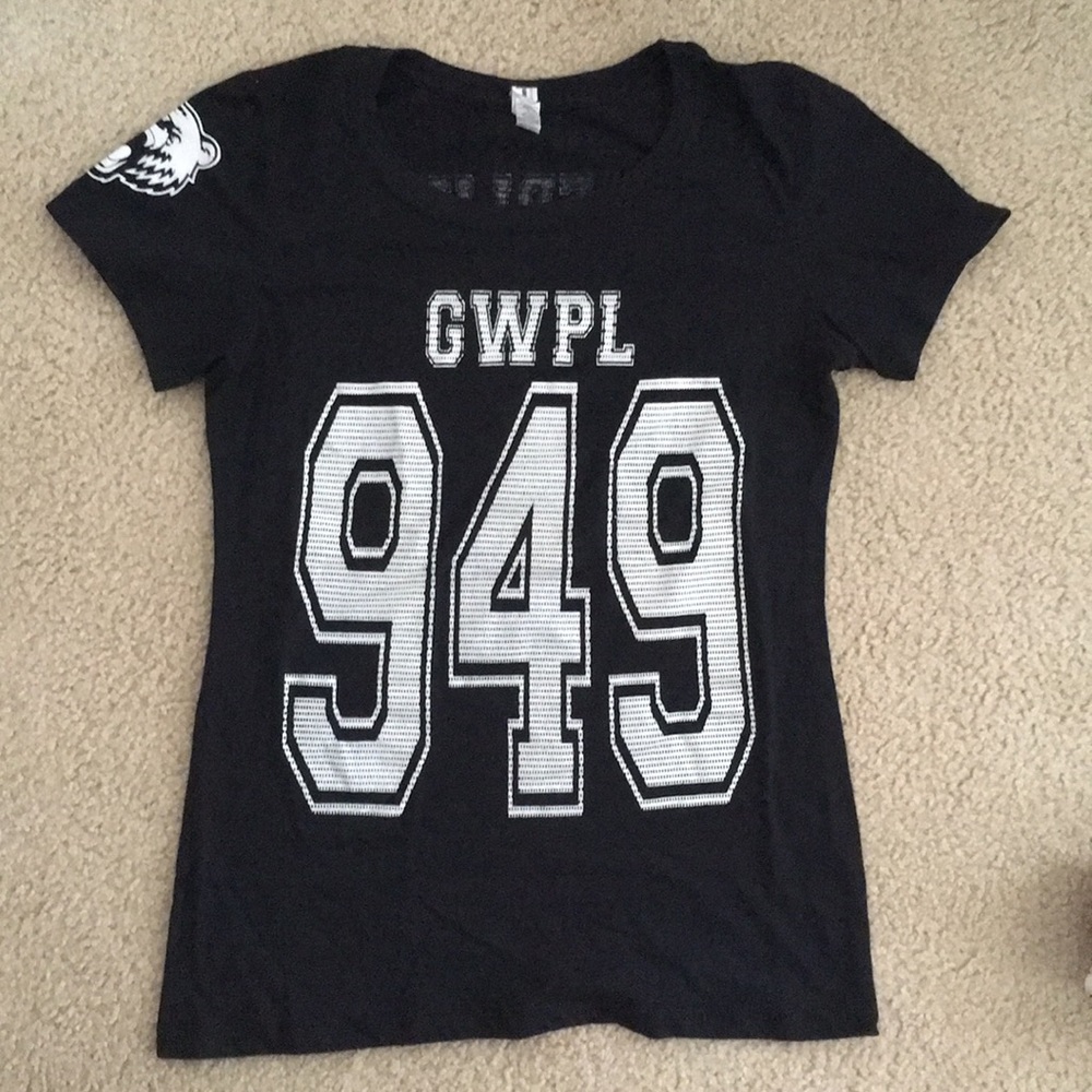 Girls Who Powerlift Jersey Tee Size Medium